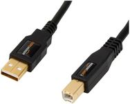 AmazonBasics USB 2.0 Cable - A-Male to B-Male - 16 Feet (4.8 Meters)