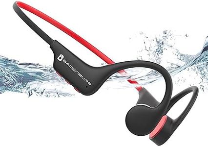 BADENBURG S3 Knochenschall Kopfhörer, Schwimmen Kopfhörer IP68 Wasserdicht,Bluetooth 5.3,Open Ear Sport Kopfhörer mit 32GB Speicher MP3,Perfekt zum Schwimmen,Laufen,Radfahren(Schwarz)