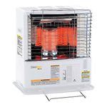 Sengoku KeroHeat Economic Portable Travel Indoor Outdoor Radiant Kerosene Space Heater with Automatic Safety Shut Off, 10,000 BTU, White