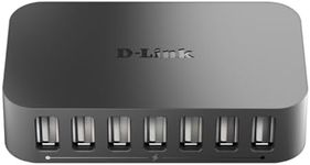 D-Link DUB-H7/B 7-Port USB 2.0 Hub - UK Version, Black