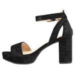 CL by Chinese Laundry Women's Platform Sandal Heeled, Black, 6.5