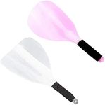 2Pcs Hairspray Mask Professional Plastic Anti-Slip Hair Salon Hairdresser Styling Mask Tools Face Shield Haircut Cover Mask Face Eyes Protector for Makeup Hair Coloring (Random Color)