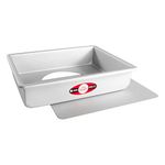 Fat Daddio's Anodized Aluminum Sheet Cheesecake Pan with Removable Bottom, 9 Inch x 13 Inch x 3 Inch