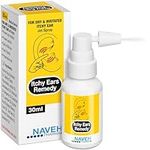 NAVEH PHARMA Itchy Ears Remedy: Ear Cleaning and Itch Relief | Treats All Causes of Ear Itchiness | Jet Ear Spray for Eczema Treatment and Clogged Ear Relief | Ear Wax Remover & Ear Wash (30 ML)