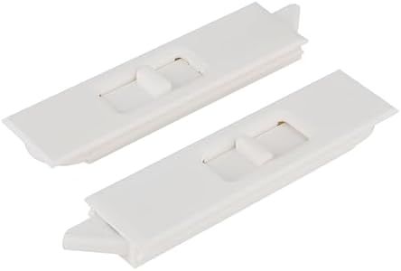 Brixwell 85-853wa Window Tilt Latch Set – White Plastic Snap-In Design, 2-15/16" Length, Easy to Install Replacement for Tilt Windows