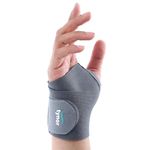 TYNOR Wrist Brace with Thumb, Support for Pain Relief & Stabilization | Lightweight & Breathable Wrist Support for Arthritis, Sprains, Tendonitis, Carpal Tunnel | Universal Fit (Grey, 1 Unit)