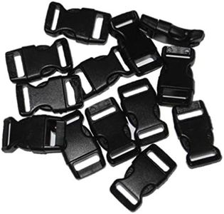 1/2" Curved Side Release Buckles for Paracord Bracelets (Ships from USA) 5-250 Count, SG_B00OFHVHV0_US, Black