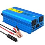 Cantonape 1000W Pure Sine Wave Inverter 12V to 110V AC Power Inverter Converter with USB 3.1A Car Adapter and Car Lighter Plug for Outdoor Car