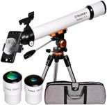 Telescope for Astronomy for Kids and Beginners - Profesional, Portable and Powerful 28x-210x, Easy to Set Up and Use - Ideal for Observing the Moon, Planets and Nearby Galaxies - English Manual