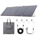 ZOUPW 350W Portable Solar Panel, N-Type 16BB 25% High Efficiency Foldable Solar Panel for Jackery/EcoFlow Delta/Anker Solix C1000/Bluetti,IP68 Waterproof for Off-Grid Camping Emergency Power Backup