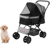 VEVOR Pet Stroller, 4 Wheels Dog St