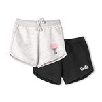 Real Basics Premium Cotton Shorts For Girls - Regular Fit Printed Girl Shorts Pack Of 2, Assorted, 3-4 Years