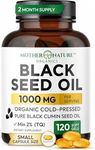Black Seed Oil Capsules 1000mg, Org
