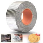 DEVICO Leakage Repair Waterproof Tape for Pipe Leakage Roof Water Leakage Solution Aluminium Foil Tape Waterproof Adhesive Tape Sealing Butyl Rubber Tape for Surface Crack, Pipe Repair (5M)