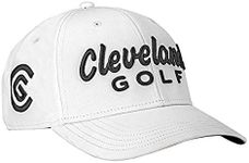 Cleveland Golf Men's Structured Hat (One Size Fits All), Mens, Structured Cap, 30170241, White, One Size Fits All