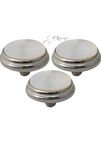 Rmze Professional Silver Piston Key Button for Trumpet/Pocket/Piccolo/Cornet/Fugel Horn (Pack of 3)