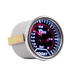 E Support™ Car Universal Smoke Len 2" 52mm Bar Turbo Indicator Boost Bar Gauge Meter