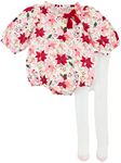 Mud Pie Baby Girls Casual Romper, Poinsetta, 3-6 Months US