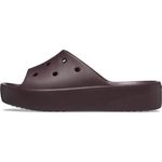 Crocs Women's Classic Platform Slide Sandal, Dark Cherry, 7 UK