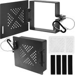 ZEHYRNE Aluminum RV Bumper End Caps - Fits Standard 4-Inch Square Camper Bumpers with Adhesive Insect Mesh, No-Insect Vents, Secure Sewer Hose Storage, RV Trailer Must-Haves Accessories - 2 Pack