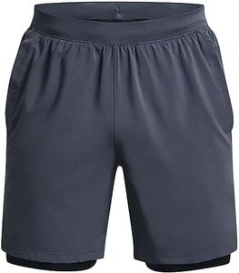 Under Armour UA LAUNCH 7" 2-in-1 SHORT Shorts Mens, black, Medium
