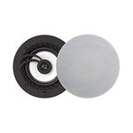 Lithe Audio 6.5" 2-way Passive IP44 Ceiling Speaker (01557) (single Passive), 60W RMS, IP44, Works with Any Amplifier, Perfect for Bathrooms, Bedrooms & Kitchens