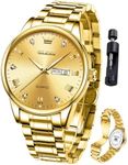 OLEVS Montre Homme, Gold Watch for 