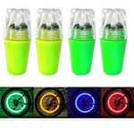 Set of 4pcs, Kids Cycle Tyre Wheel Lights LED, Colourful Cycle Accessories for Adults & Children's Bicycle, Cycling Accessories Light Wheel, Fun Decoration Items for Children’s Cycles, Multicolour