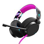 Skullcandy SLYR Pro Multi-Platform Over-Ear Wired Gaming Headset, Enhanced Sound Perception, AI Microphone, Works with Xbox Playstation and PC - Black