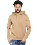 Alan Jones Clothing Men's Fleece Hooded Regular Hoodies (SS19-RNHD11-BISCUIT-4XL_Beige_4XL)