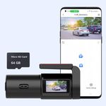 [New Launch] Woodman Focus+ Car Dash Camera with Full HD Front Dashcam | Free Micro SD Card 64GB & Hardwire Kit | 24x7 Parking Monitoring | 1" Display | 360 Lens | India KA Brand (with SD Card 64GB)