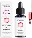 High Strength Vitamin B12 Liquid Drops with Vitamin E - (50 Day Supply) - 99% Absorption - Swiss Made Patented Formula for Enhanced Energy & Focus - Like B12 Injections - Vegan