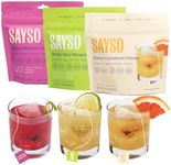 SAYSO Cocktail Tea Bags - Skinny Spicy Margarita, Skinny Hibiscus Cosmo & Skinny Cardamom Paloma - Instant Cocktail or Mocktail Mixers - No Hot Water - Home Bar - Natural Ingredients, 3-Pack