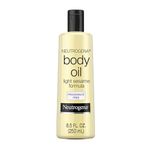 Neutrogena Body Oil, Light Sesame Oil Formula, Fragrance Free, 8.5 Fl. Oz.