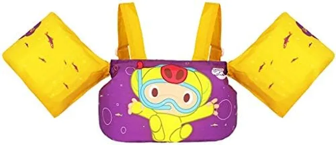 Gogokids Kids Swim Vest, Toddler Floaties for 20-50 lbs/2-6 Years Old Girls and Boys, Float Swimwear with Shoulder Strap