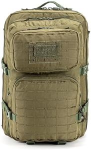 Tripole Force Plus Tactical Army 50 Litre Bag & Backpack with Laser-cut MOLLE (50 Litres Olive Green)