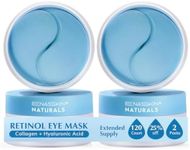 Enaskin Naturals Under Eye Patches for Dark Circles: 60 Pairs Retinol Collagen Eye Gels Mask - Reduce Wrinkles Puffy & Bags - Skin Treatment Pads - Anti Aging Moisturizer For Women (Blue 2 Pack)