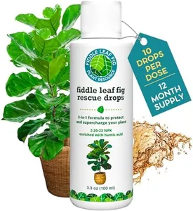 Fiddle Leaf Fig Rescue Drops by Fiddle Leaf Fig Plant Resource | 3-in-1 Liquid Fertilizer, Root Supplement & Immunity Booster (3.3 Fluid Ounces - 100ml)