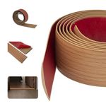 DIKEBAO PVC Floor Transition Strips Oak Laminate Floor Wood Effect Laminate Flooring Edge Trim Cover Strips Self Adhesive Divider Strip for Joining Floor Gaps Peel and Stick Floor Transition Strip