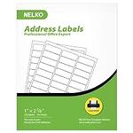 Address Labels, 1" x 2-5/8" NELKO Shipping Address Labels for Laser & Inkjet Printers (24 Sheets, 720 Labels)