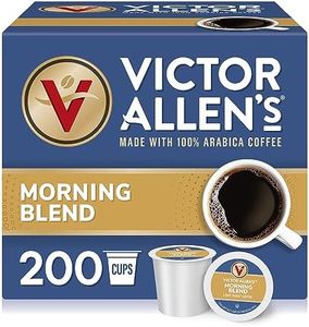 Morning Blend for K-Cup Keurig 2.0 Brewers, 200 Count, Victor Allen’s Coffee Single Serve Coffee Pods