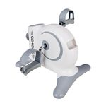 Sparnod Fitness SMB-525 Arm & Leg Mini Exercise Bike with LCD Display, Adjustable Resistance, Portable Under Desk Pedal Exerciser for Home & Office Workout, Compact Steel Frame, 120kg Capacity