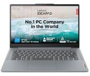 Lenovo IdeaPad Slim 3, Intel Core i5-12450H, 12th Gen, 16GB RAM, 512GB SSD, FHD IPS, 14"/35.5cm, Windows 11, MS Office Home 2024, Grey, 1.37Kg, 83EQ0073IN, 1Yr ADP Free, Thin & Light Laptop