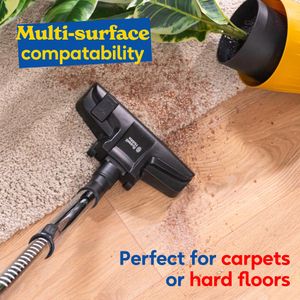 Russell Hobbs Compact Bagless Cylinder Vacuum – 700W, 1.5L, Grey/Silver