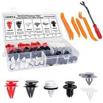 FOUNDCOOL 125pcs Assortment Auto Body Trim Retainers Clips Push Pin Fender Wheel Arch Liner Bumper Door Rocker Panel Moulding Clips Rivets Fasteners Removal Tools for Mini Cooper R50 R52 R53 R56