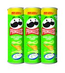 Kellogg's Pringles Sour Cream and Onion, 3 X 107 Gram