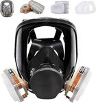 Full Face Respirаtor Reusable, Gas Cover Organic Vapor Mask and Anti-fog,dust-proof Face Cover,Full Face Cover,Protection for for painting, mechanical polishing, logging and welding