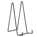 Easel Display Stand Plate Holder - 2 Pack Plate Stands for Display - Metal Iron Picture Frame Stand -10 inch Tabletop Easels for Decorative Plates | Pictures | Photo Frames | Book | Plaque - Black