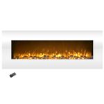 Northwest Electric Fireplace-Wall Mounted Color Changing LED Flame, NO Heat, with Multiple Decorative Options and Remote Control (80-WSG02-NH)