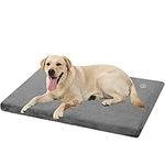 EMPSIGN Dog Bed Crate Pad Mattress Reversible (Warm & Cool), Orthopedic Dog Bed, Water Proof Linings, Removable Machine Washable Cover, Firm Support Pet Crate Bed for Small to XX-Large Dogs, Grey